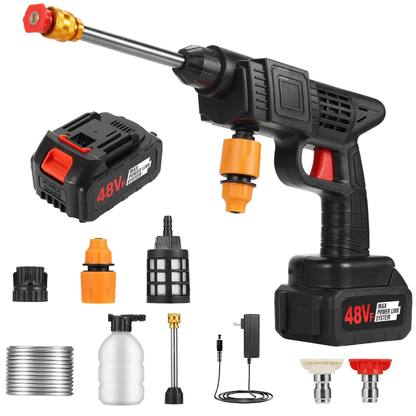 Soluket – Kit Nettoyeur Haute Pression 6 en 1 avec 2 batteries 48 V