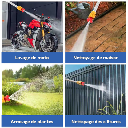 Soluket – Kit Nettoyeur Haute Pression 6 en 1 avec 2 batteries 48 V