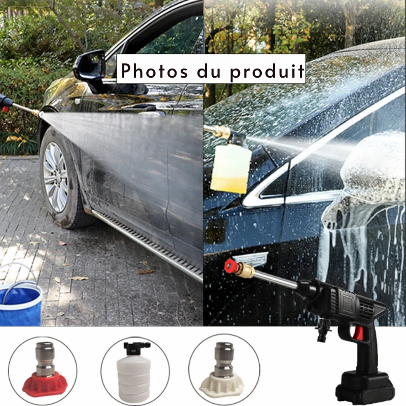 Soluket – Kit Nettoyeur Haute Pression 6 en 1 avec 2 batteries 48 V